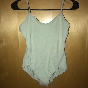 Mint green body suit